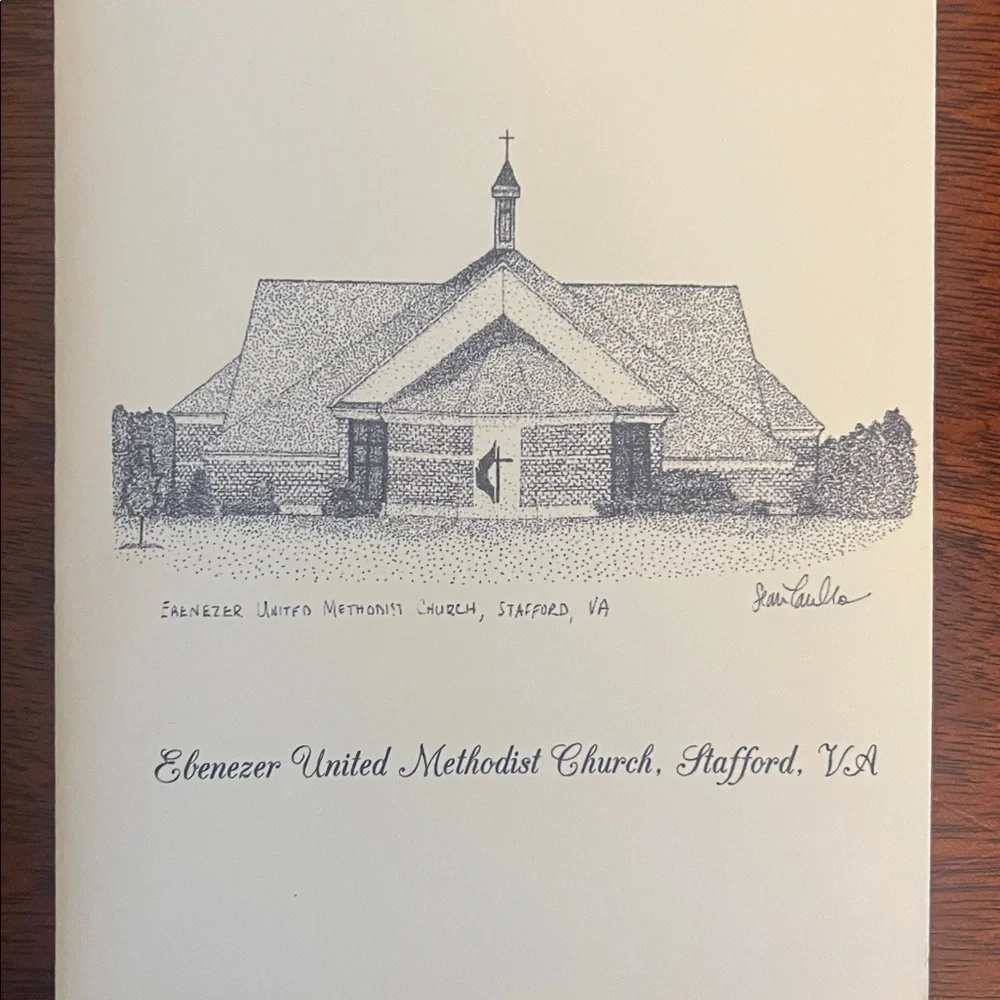 Ebenezer United Methodist Church Stafford VA Notecard 2 Notecards Stationery Env